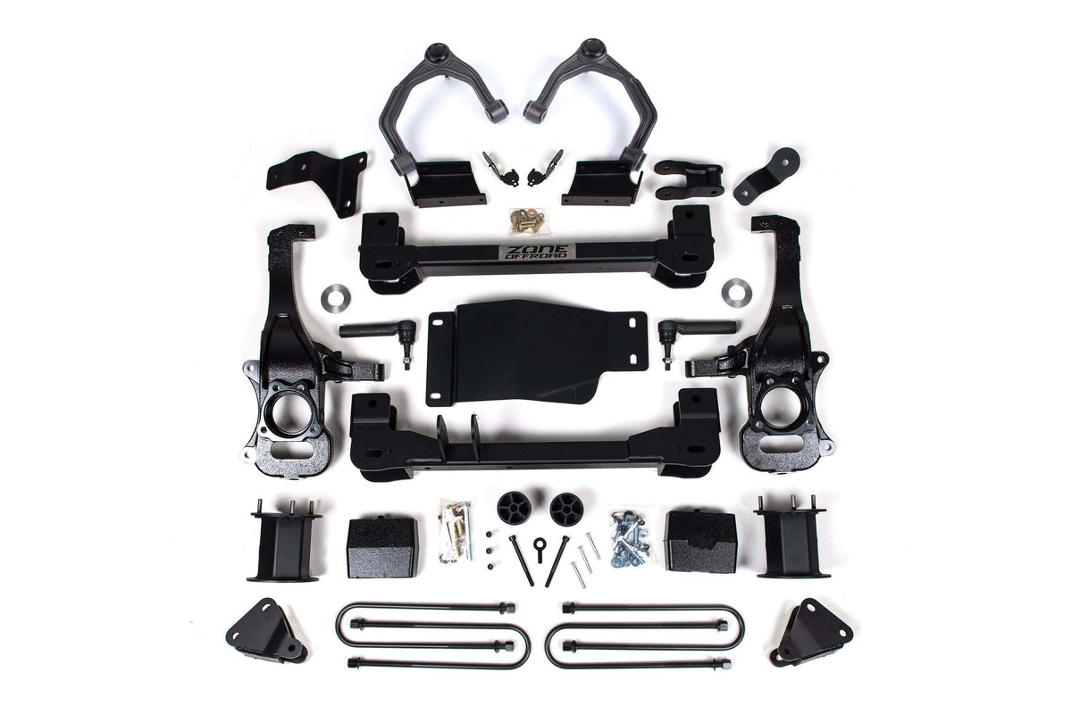 Zone Offroad 6 Suspension Lift Kit W/ARC 5 Rear Block - Spacer Front Rear Shock Spacer ZONC81