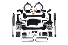 Zone Offroad 6 Suspension Lift Kit 5 Rear Block - Spacer Front Nitro Rear Shock ZONC82N