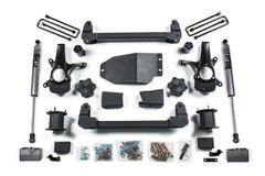 Zone Offroad 4 Suspension Lift Kit 3 Rear Lift Block - Nitro Loaded Struts Nitro Shocks ZONC8LN