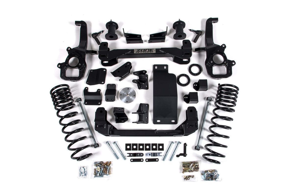 Zone Offroad 2019-2024 Ram 3500 4 Radius Arm Gas - 3 Rear Block w/ overload - Nitro Shocks ZOND102N
