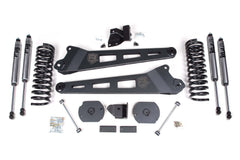 Zone Offroad 2019-2024 Ram 2500 3 Radius Arm System - Nitro Shocks ZOND144N