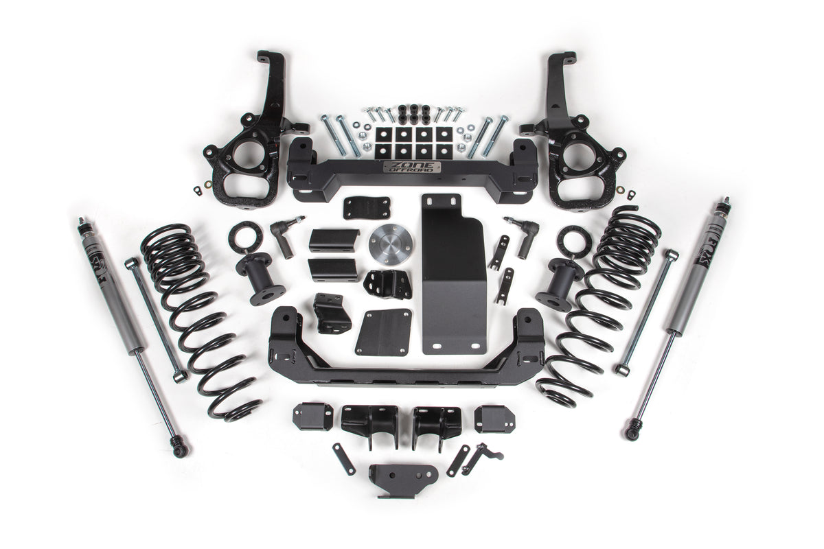Zone Offroad Zone 6 Lift Kit - Large Bore - FOX Adventure Shocks ZOND150F