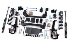 Zone Offroad 2013-2015 Dodge 1500 6"/3" Suspension Lift System, Front Spacer, Rear Coils Fox Shocks ZOND40F