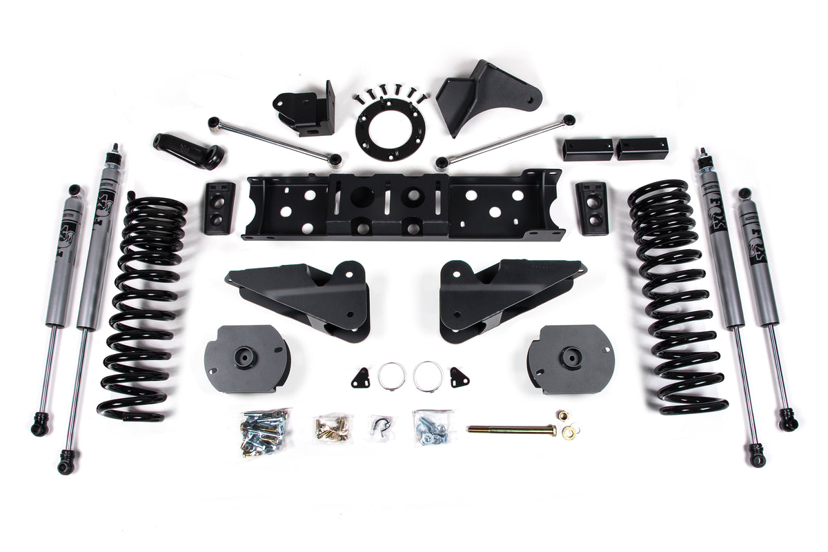 Zone Offroad 2019-2026 Ram 2500 4 Radius Arm Bracket Lift Kit - Gas - Adventure Shocks ZOND77F
