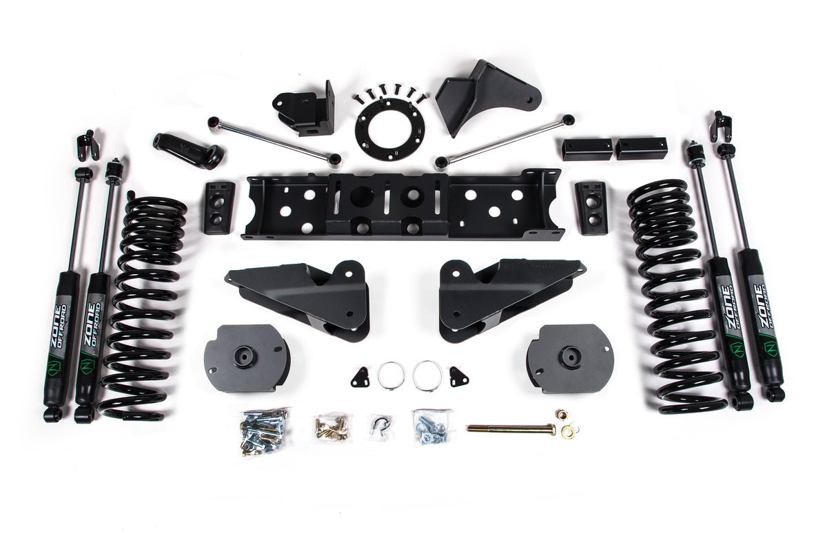 Zone Offroad 2019-2024 Ram 2500 4.5 Radius Arm Diesel - 6-Bolt T-Case - Nitro Shocks ZOND78N