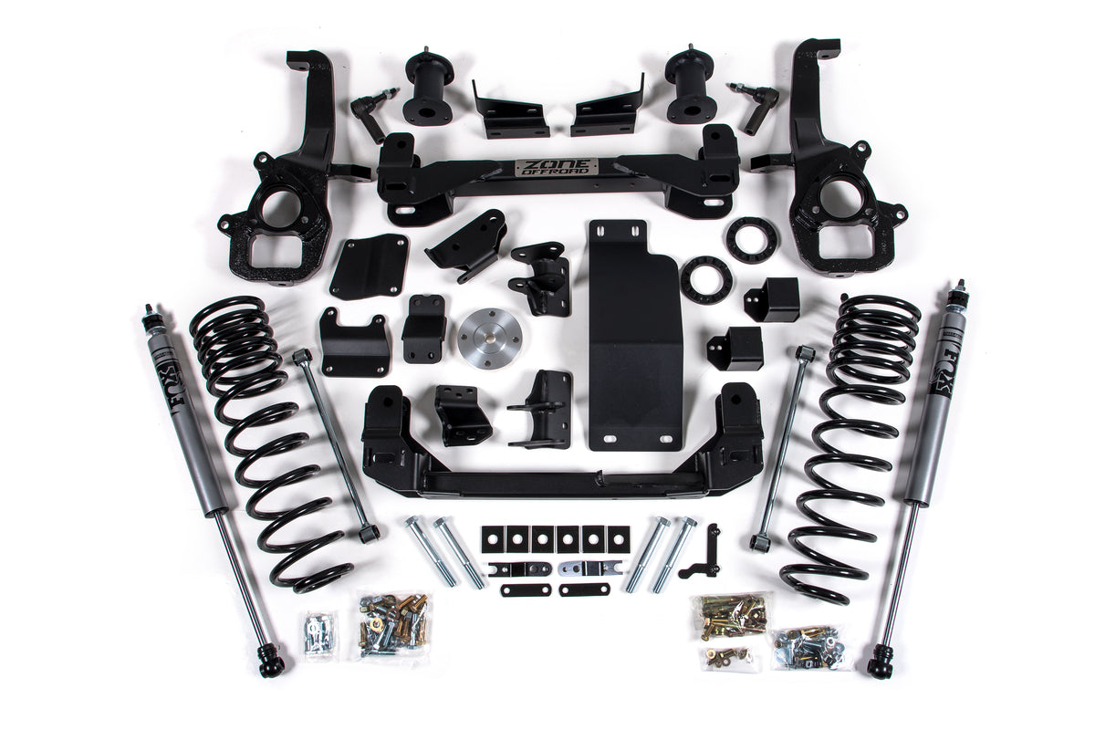 Zone Offroad 2019-2023 Ram 1500 4wd 6 Front 5 Rear Suspension Lift System FOX Shocks ZOND96F
