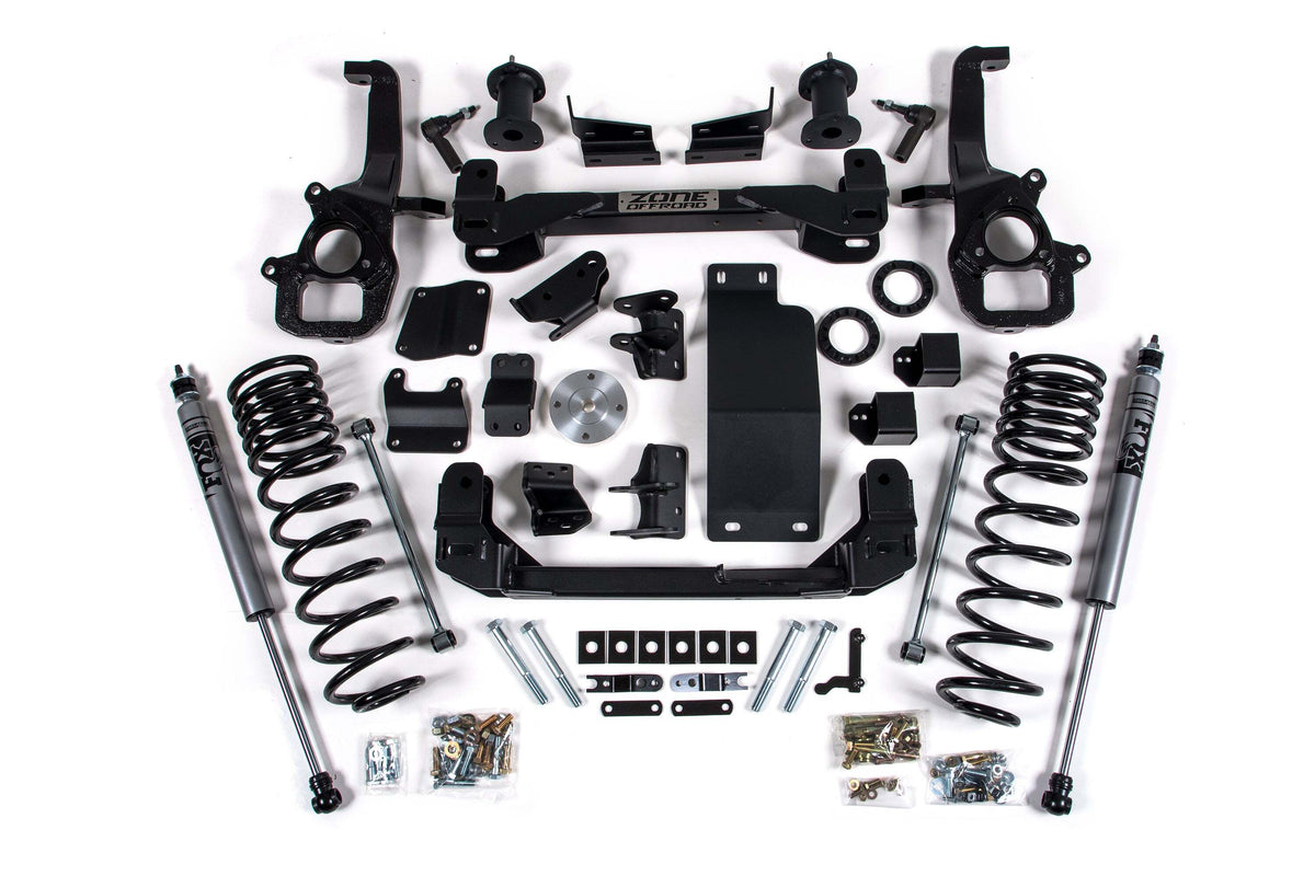Zone Offroad 4 Susp Lift Kit (Standard Bore) 3 Rear Lift Coil Spring - Nitro Loaded Strut ZOND99LN