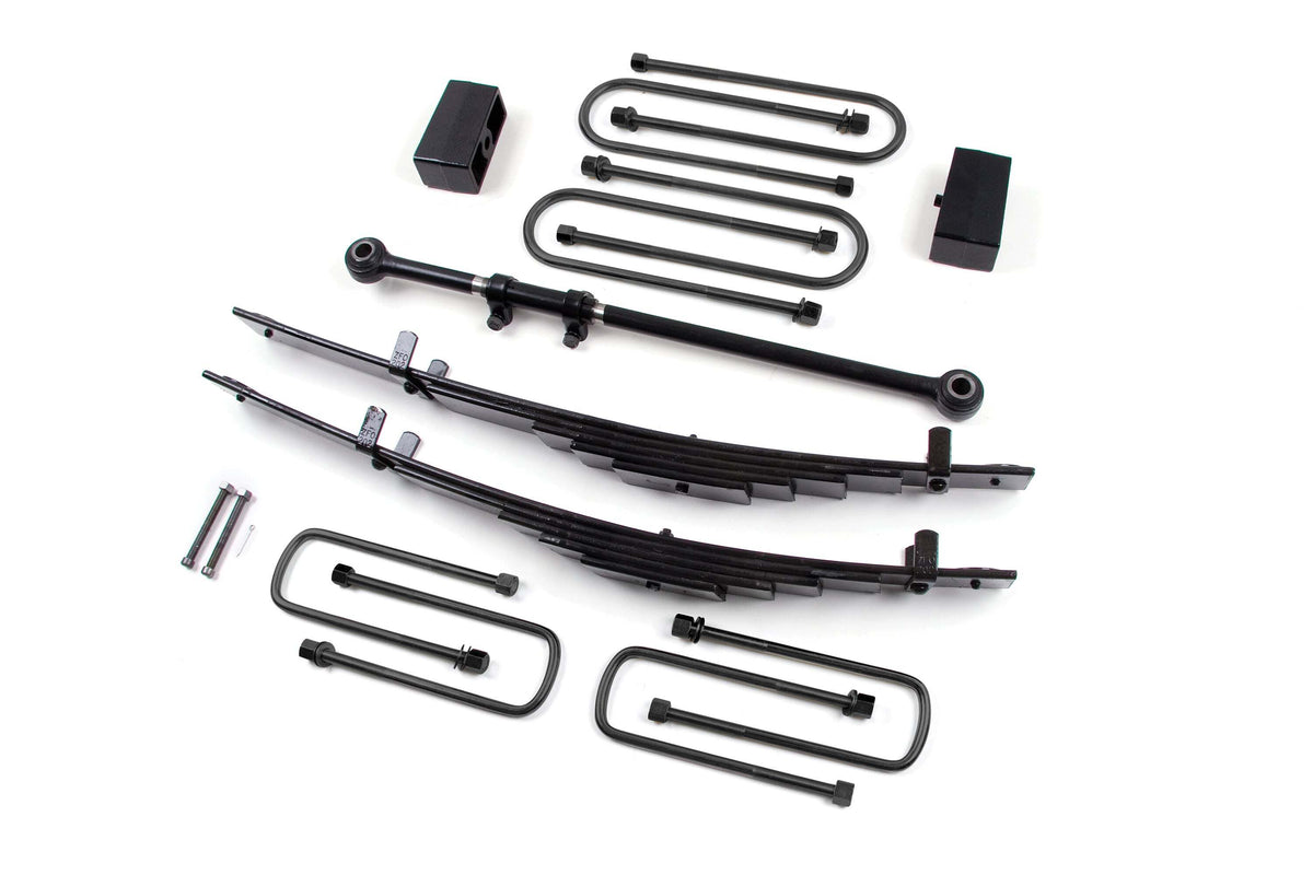 Zone Offroad 2000-2005 Ford Excursion 4 Suspension Lift Kit - Front Leaf Spring Rear Block ZONF11N
