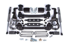 Zone Offroad Zone 6 Susp Lift Kit 4 Rear Lift Block; Spacer Front Fox Adv Series Rear ZONF121F