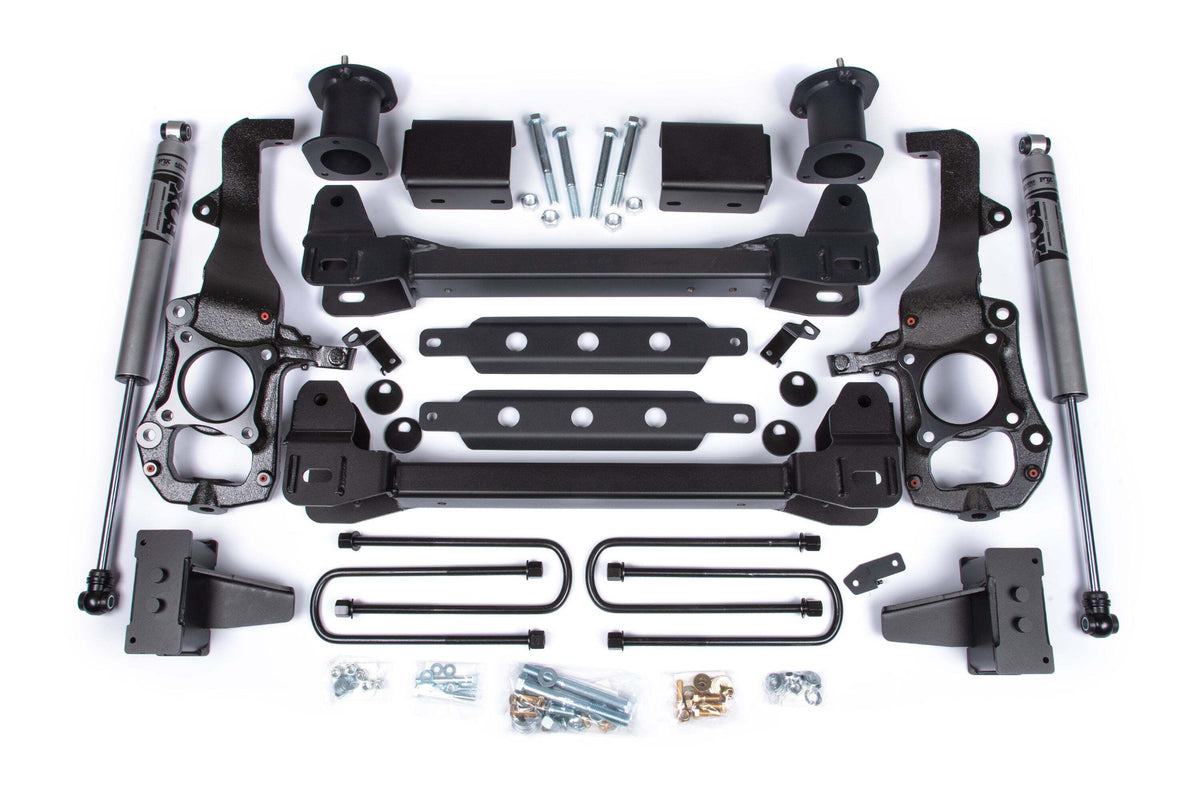 Zone Offroad Zone 6 Susp Lift Kit 3.25 Rear Lift Block; Spacer Front Fox Adv Series Rear ZONF122F