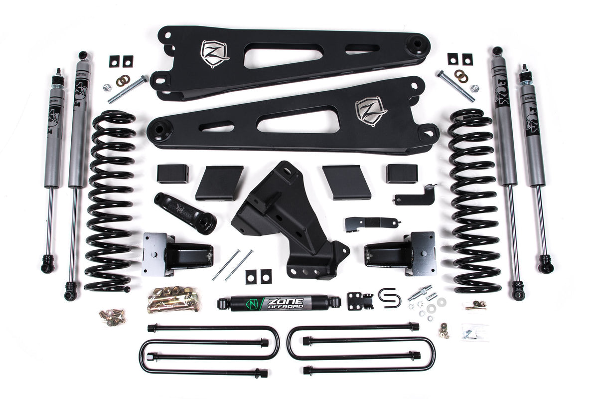 Zone Offroad Zone 5 Radius Arm Lift Kit 3 Rear Lift FOX Shocks ZONF123F