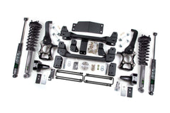 Zone Offroad 4 Suspension Lift Kit 4 Rear Lift Block - Nitro Loaded Struts Nitro Shocks ZONF148LN
