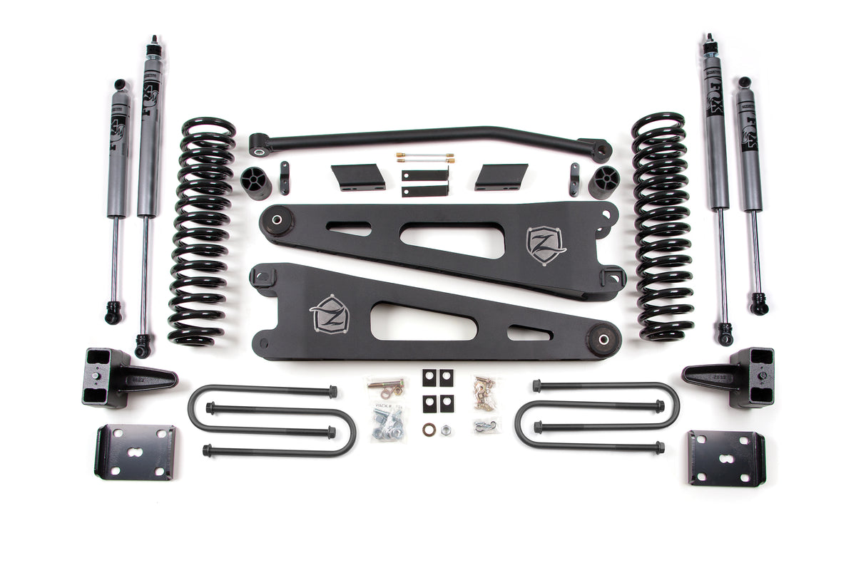 Zone Offroad 2011 Ford SuperDuty 4 Radius Arm Lift System - Diesel w/overload ZONF27F