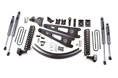 Zone Offroad 2011-2014 Ford SD 6" Radius Arm Lift Gas Front Coil Rear Block  w/ Overload, w/Add a Leaf Fox Shocks ZONF33F