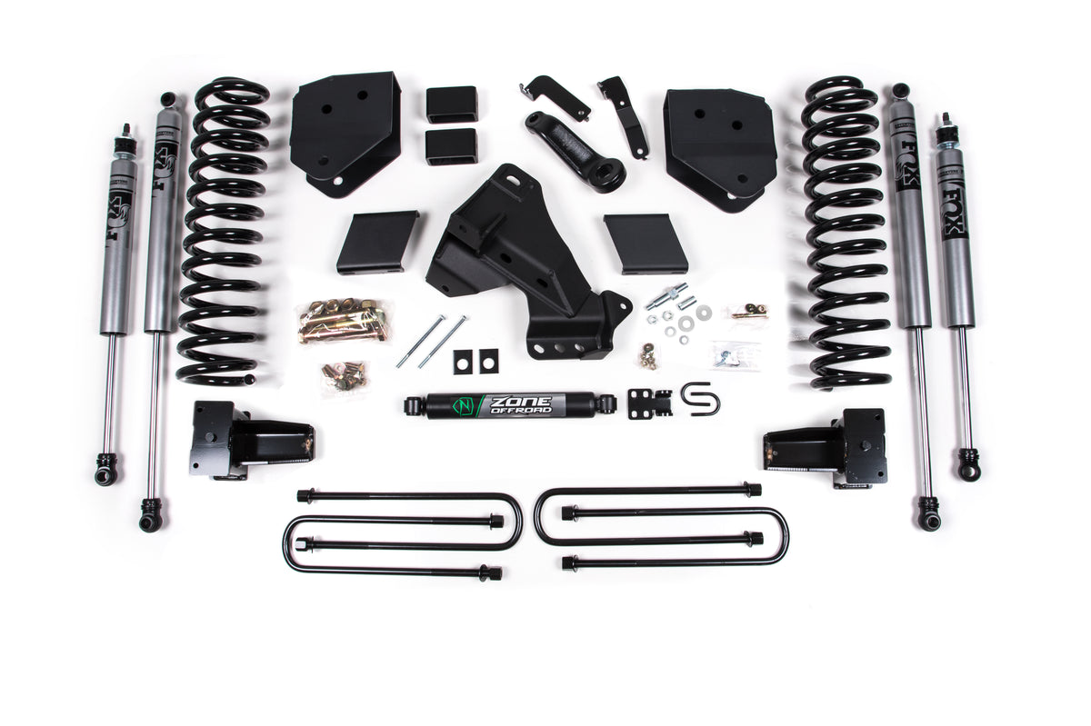Zone Offroad 2020 F350 Dually 6 Suspension Lift System- Fox Adv Shocks- GAS ZONF68F