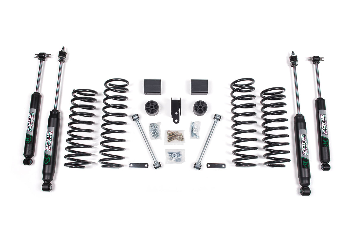 Zone Offroad 2007-2011 Jeep Wrangler (JK) 4 door 3 Suspension Lift Kit ZONJ13N