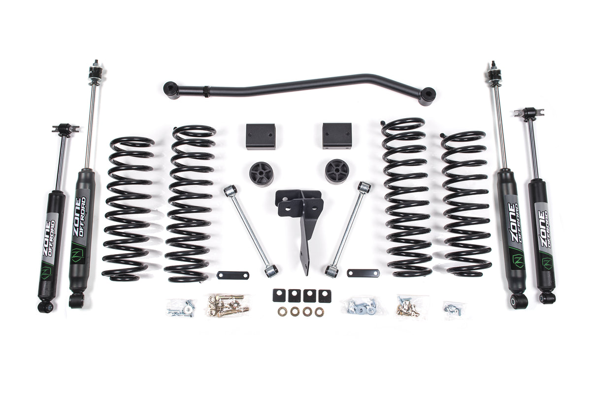 Zone Offroad 2012-2018 Jeep JK 4dr 4 Suspension Lift Kit - Front and Rear Coil Springs ZONJ38N