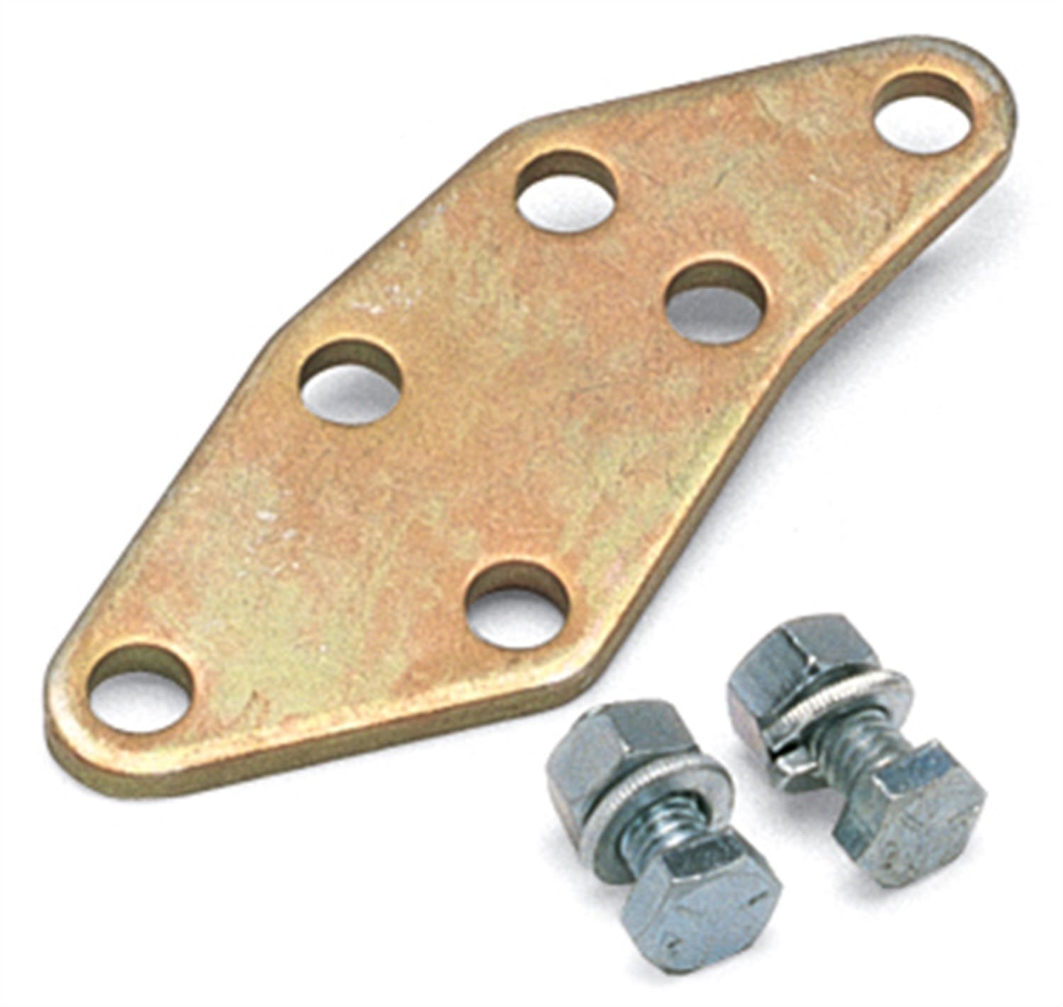 Edelbrock 1491 CABLE PLATE 351-W, GOLD FINISH