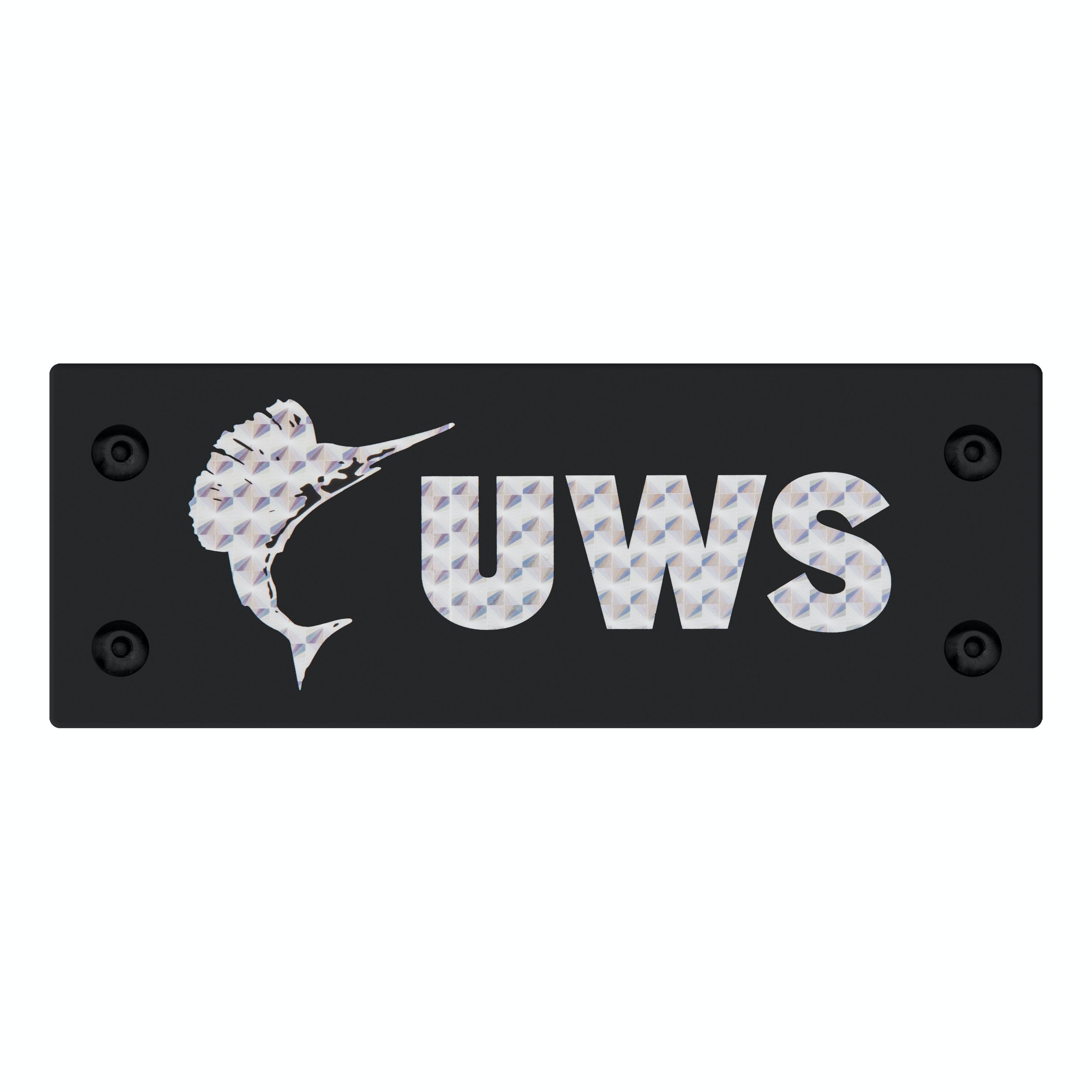 UWS 002-UWSBLACK Replacement Rivet-On UWS Logo Badge