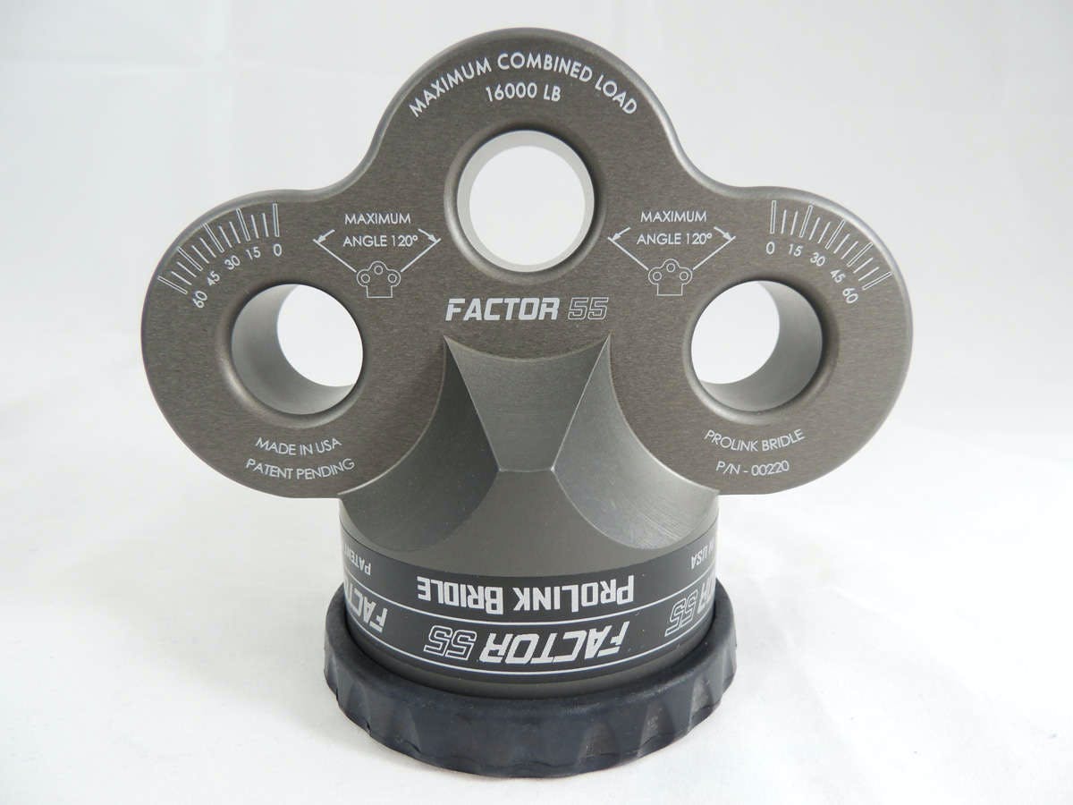 Factor 55 00220-06 Prolink Bridle Winch Shackle Mount - Gray