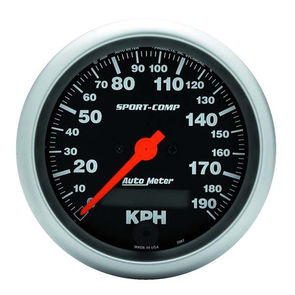 AutoMeter Products 3987-M Speedo 190 KPH