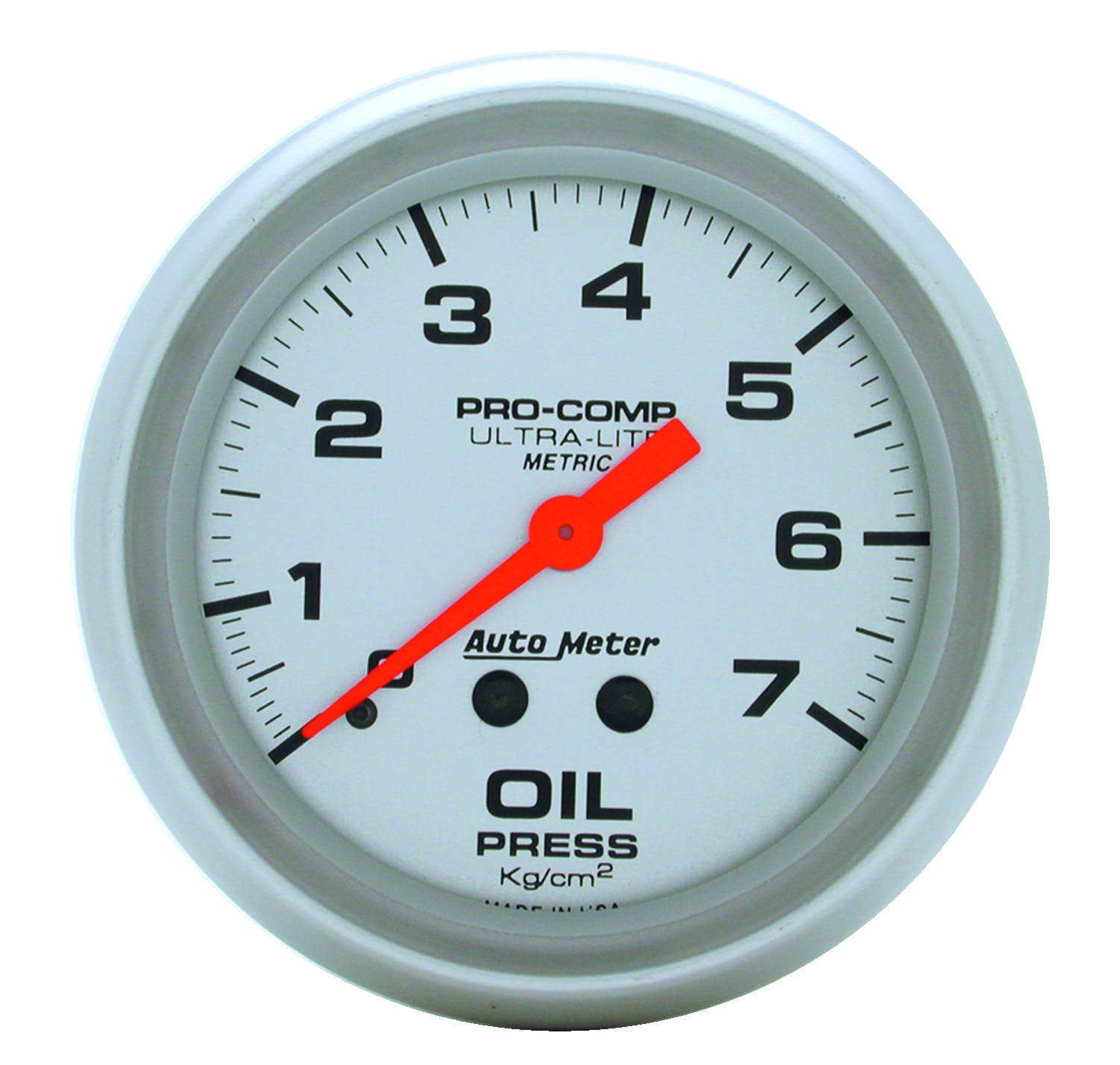 AutoMeter Products 4421-J Gauge; Oil Pressure; 2 5/8in.; 7.0kg/cm2; Mechanical; Ultra-Lite