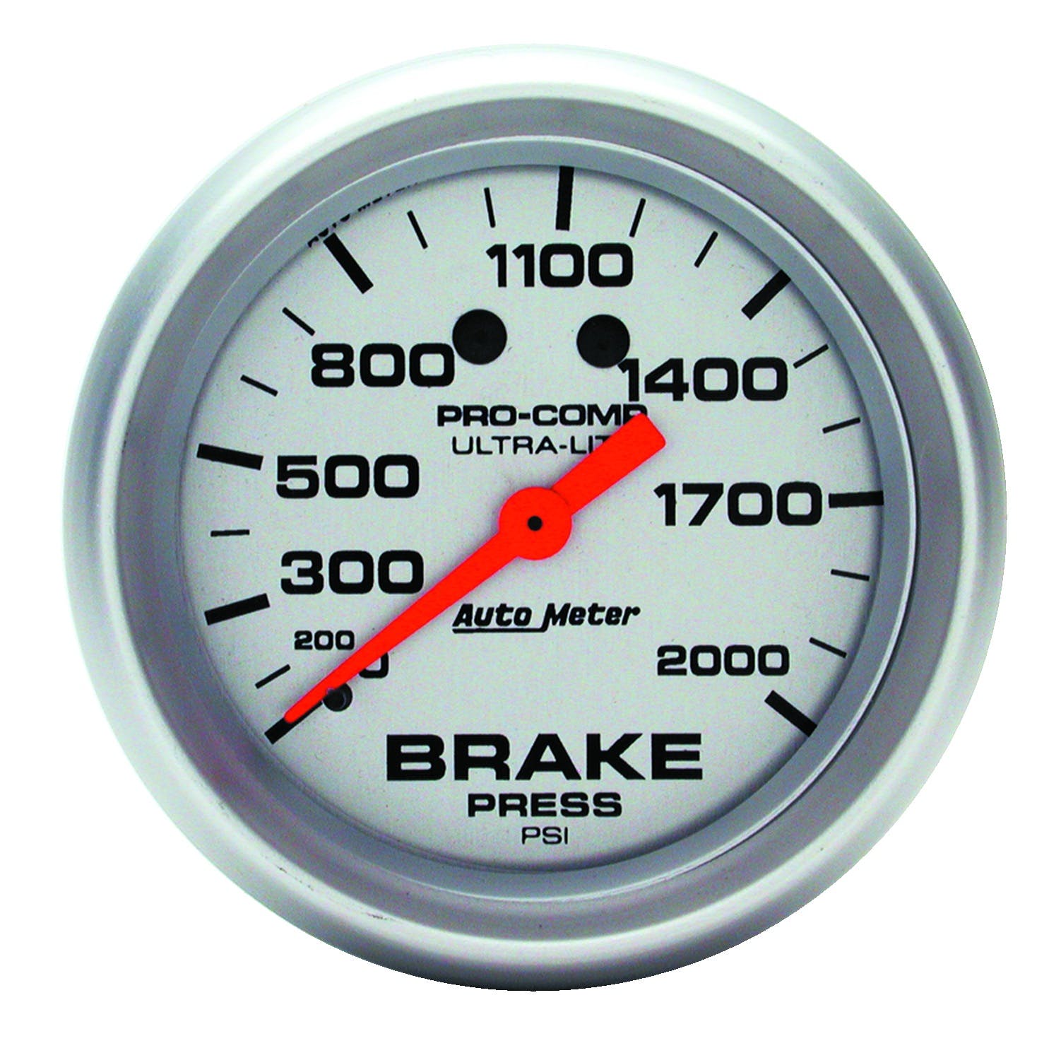 AutoMeter Products 4426 Gauge; Brake Pressure; 2 5/8in.; 2000psi; Mechanical; Ultra-Lite