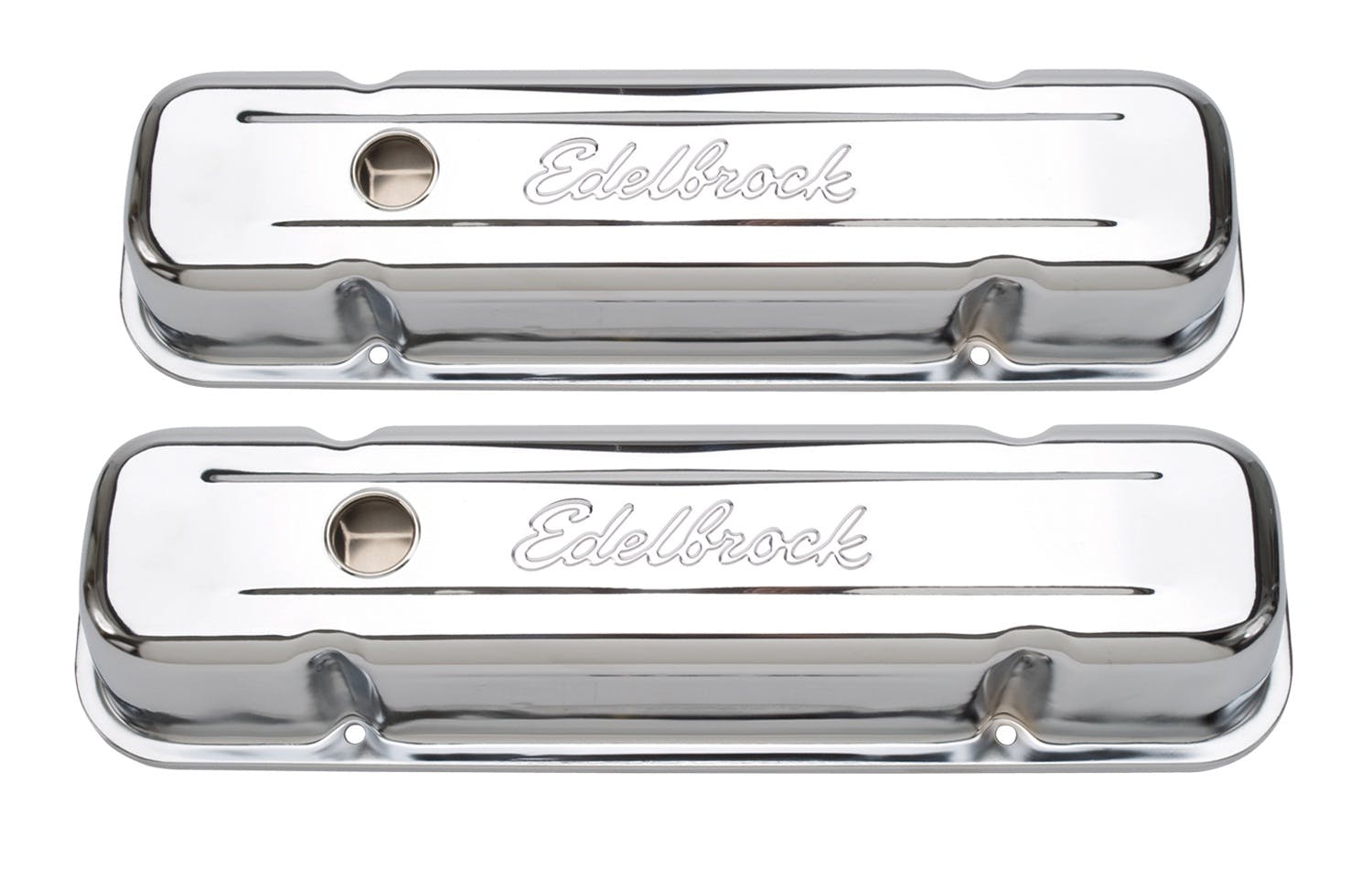 Edelbrock 4457 Signature Series Valve Covers for Pontiac 301-326-350-389-400-421-455
