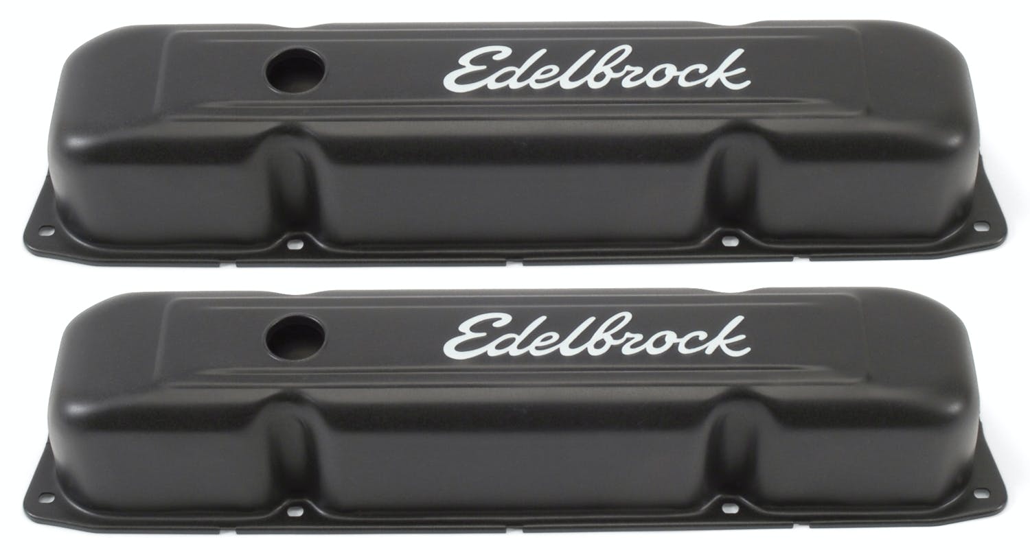 Edelbrock 4493 Signature Series Valve Covers for Chrysler 361-383-400-413-426-440 V8