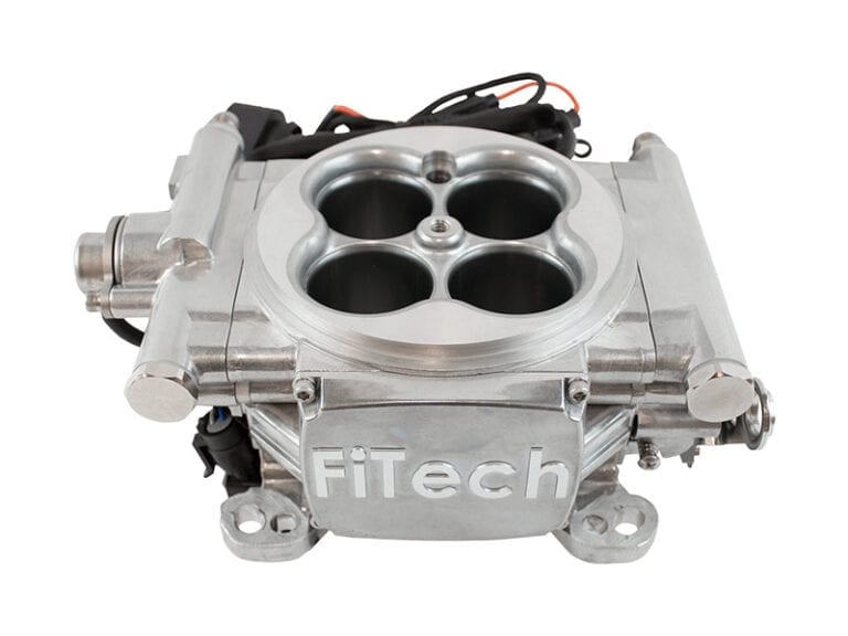 FiTech 35201 Go EFI 4 System (Aluminum Finish) Master Kit w/ Force Fuel, Fuel Delivery System