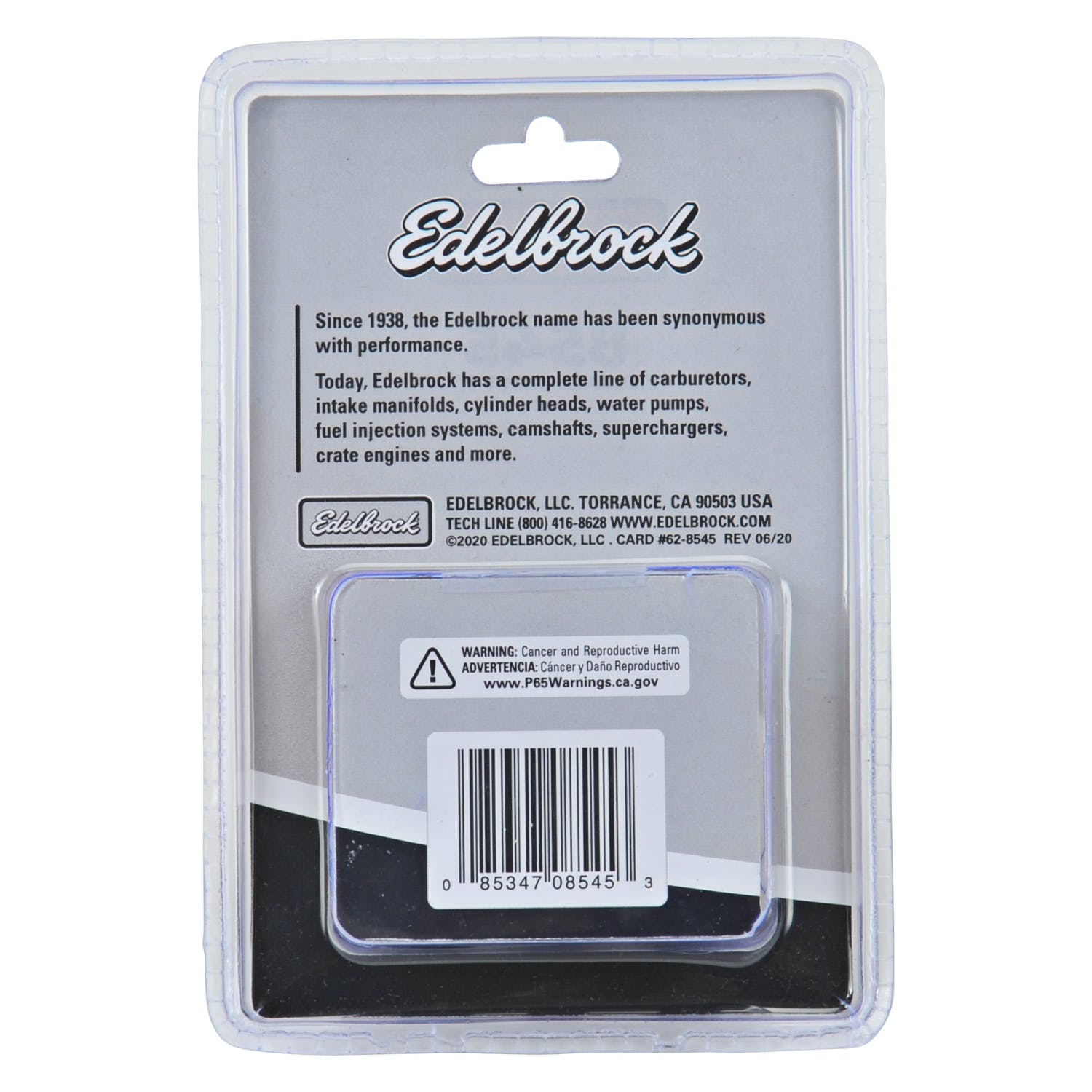 Edelbrock 8543 BOLT KIT, HEADER M8-1.25 x 25mm BLACK OXIDE