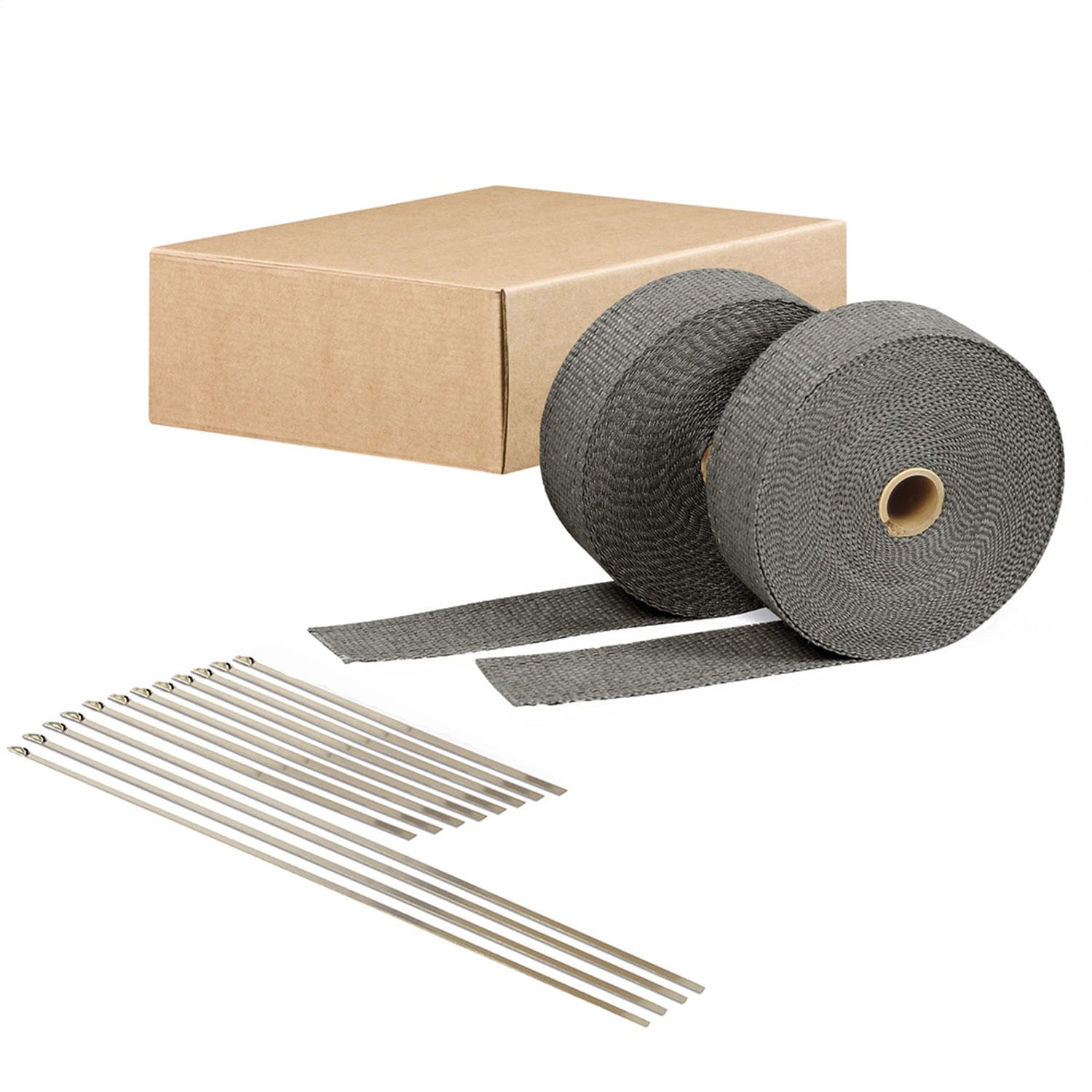 Design Engineering, Inc. 95108 Exhaust Wrap Promo Kit (2 - 50ft Black Wrap and Combo Tie Kit)