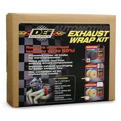 Design Engineering, Inc. 10110 Exhaust Wrap Kit - with Black Wrap and Black HT Silicone Coating