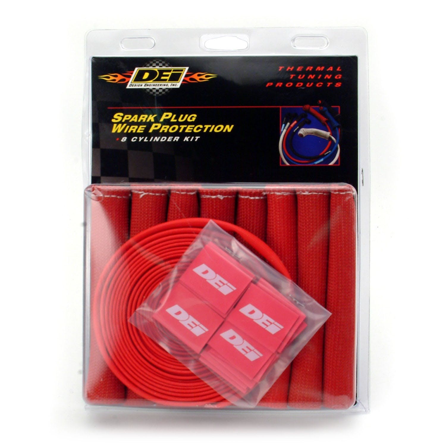 Design Engineering, Inc. 10722 Protect-A-Boot and Wire Kit 8 Cylinder - Red