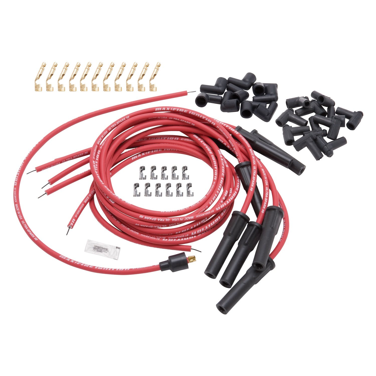 Edelbrock 22710 Max-Fire Engine Specific (Ultra-Spark 50) High Performance Spark Plug Wire Set