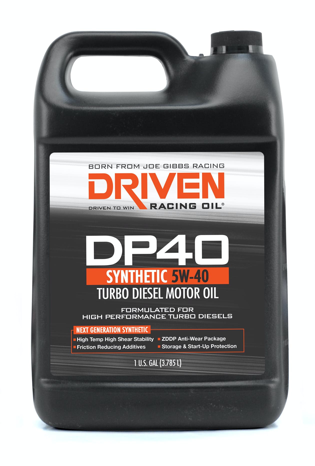 Driven Racing Oil 02508 DP40 5W-40 Turbo Diesel Motor Oil (1 gal. jug)