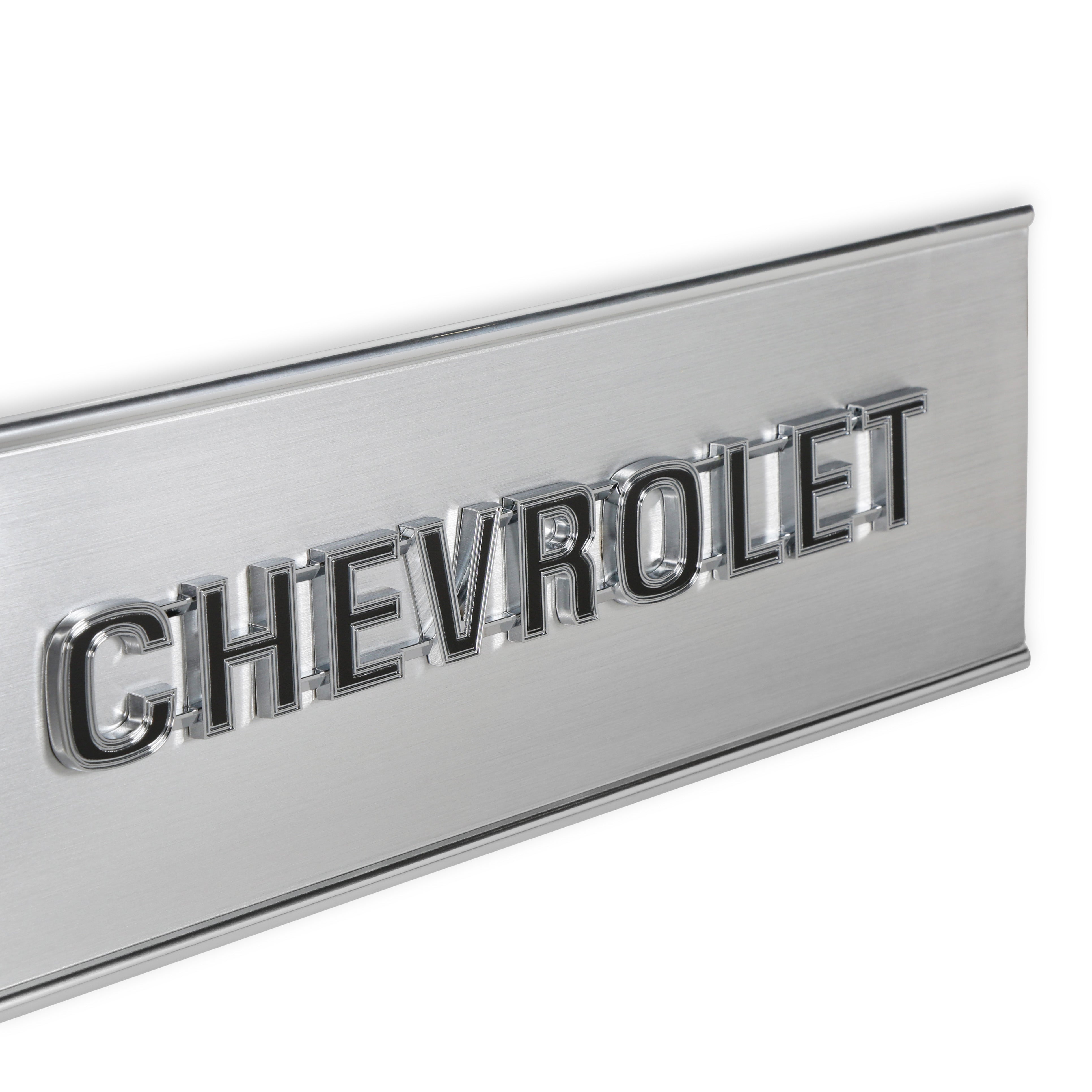BROTHERS C/K Chevy Tailgate Trim Panel - Brushed Aluminum pn 04-534