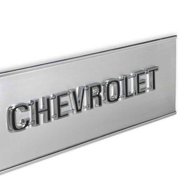 BROTHERS C/K Chevy Tailgate Trim Panel - Brushed Aluminum pn 04-534