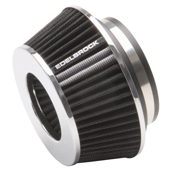 Edelbrock 43610 Pro-Flo Universal Black Compact Conical Air Filter with 3, 3.5, and 4 Inlet