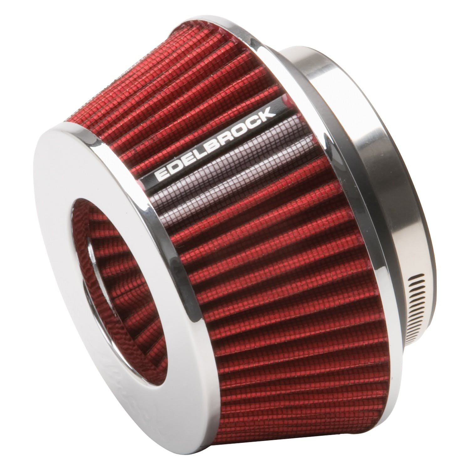 Edelbrock 43611 Pro-Flo Universal Red Compact Conical Air Filter with 3, 3.5, and 4 Inlet