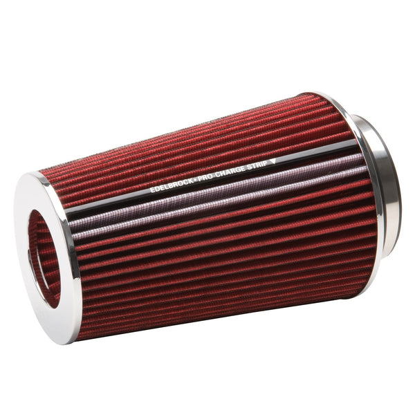 Edelbrock 43691 Pro-Flo Universal Red Tall Conical Air Filter with 3, 3.5, and 4 Inlet