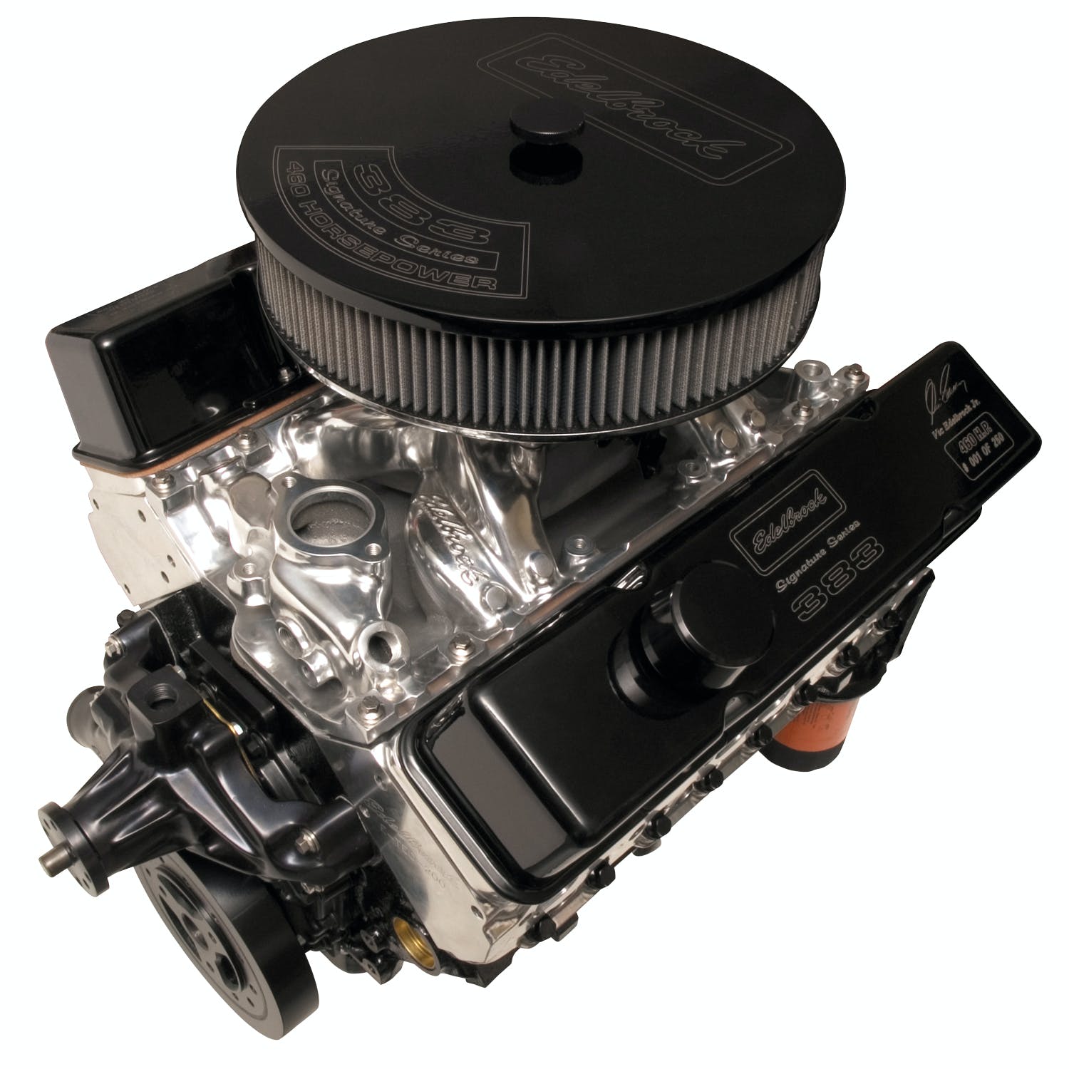 Edelbrock 46213 383 CRATE ENGINE SIGNATURE SERIES EDEL/GM 9.5:1 PERF RPM