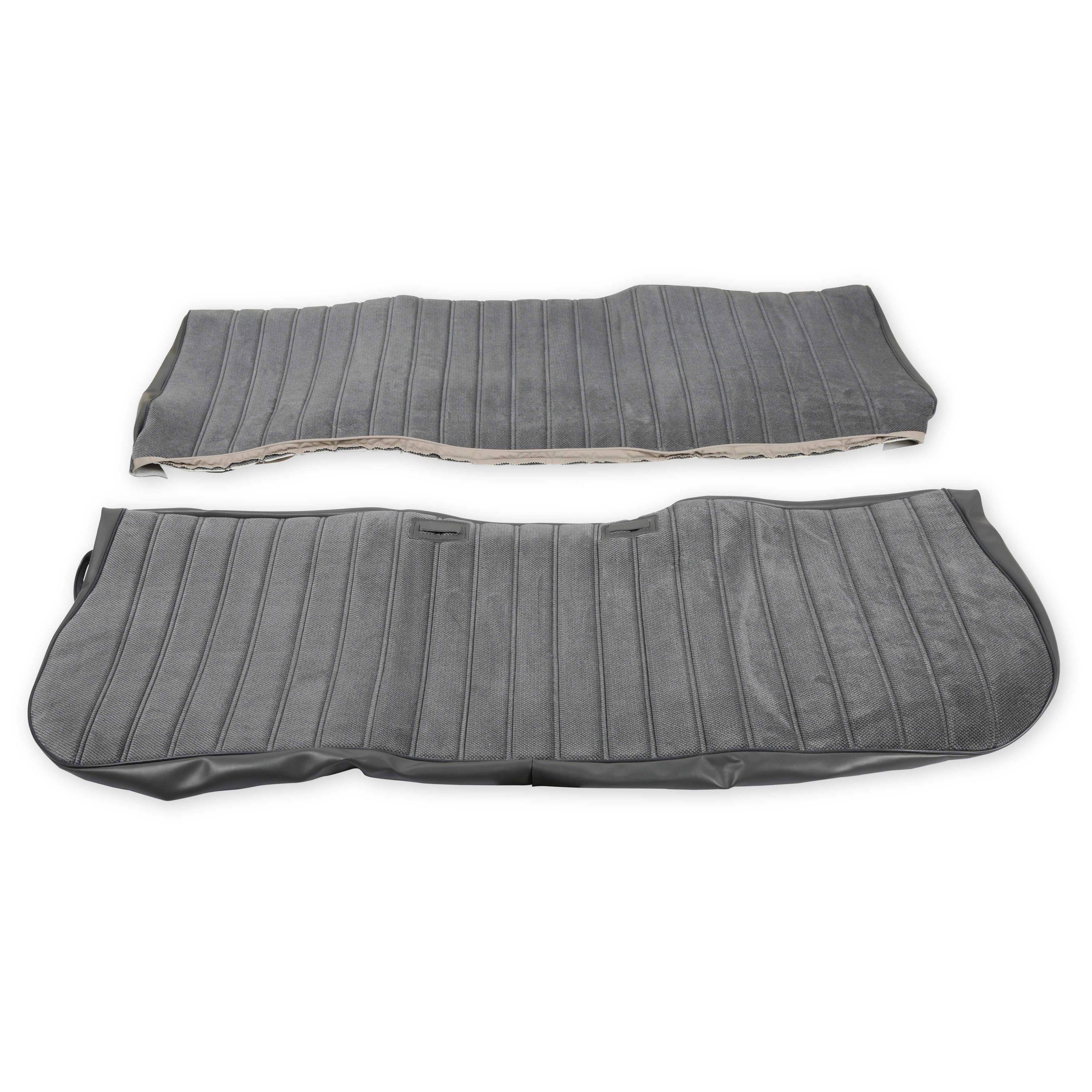 BROTHERS C/K Seat Upholstery Kit - Full Pleat Cloth/Vinyl - Grey/Charcoal pn 05-299