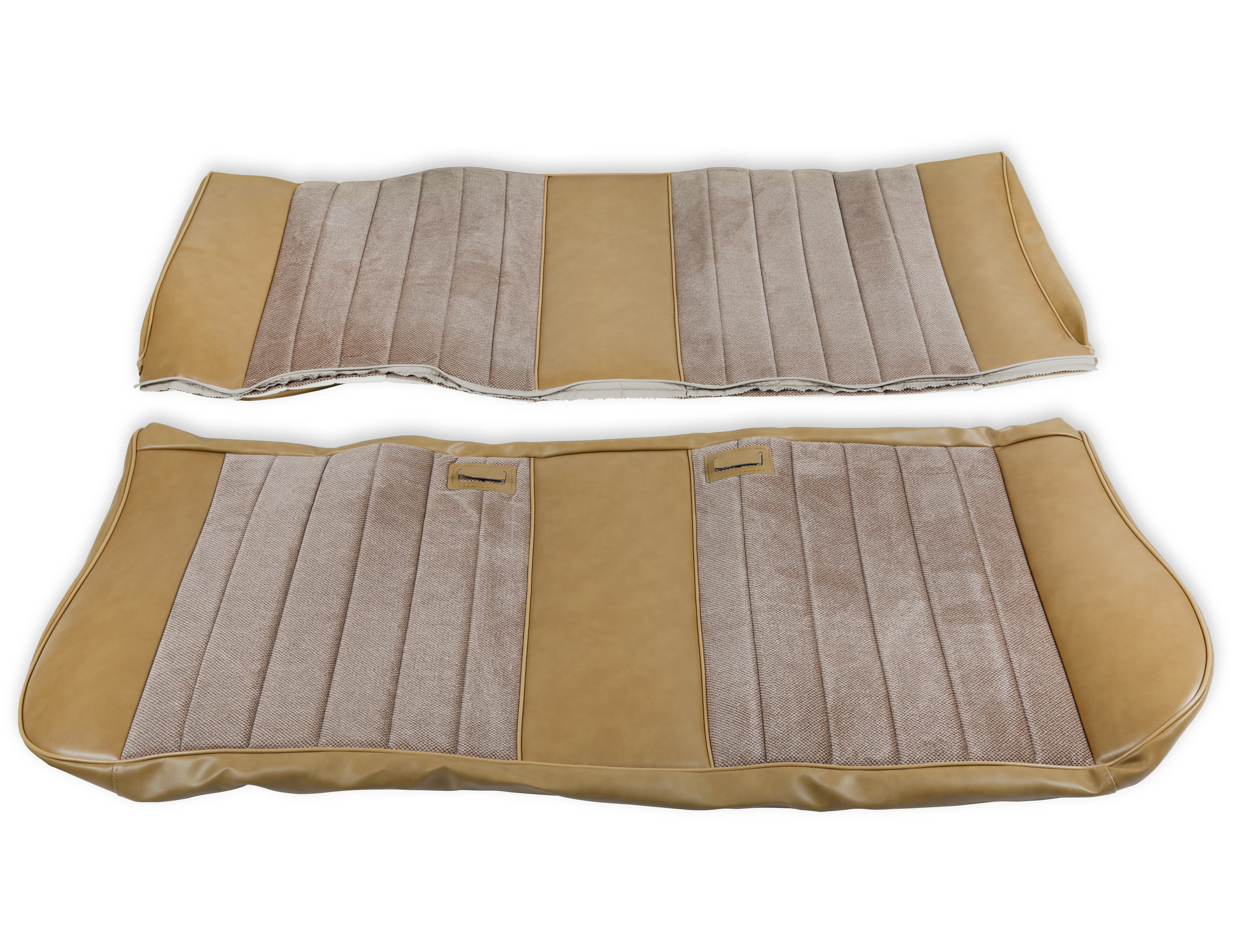 BROTHERS C/K Seat Upholstery Kit - Standard Pleat Cloth/Vinyl - Tan pn 05-313