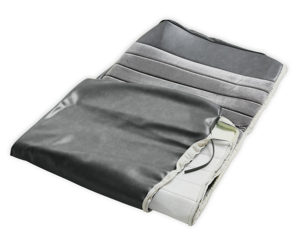 BROTHERS C/K Seat Upholstery Kit - Standard Pleat Cloth/Vinyl - Grey/Charcoal pn 05-314