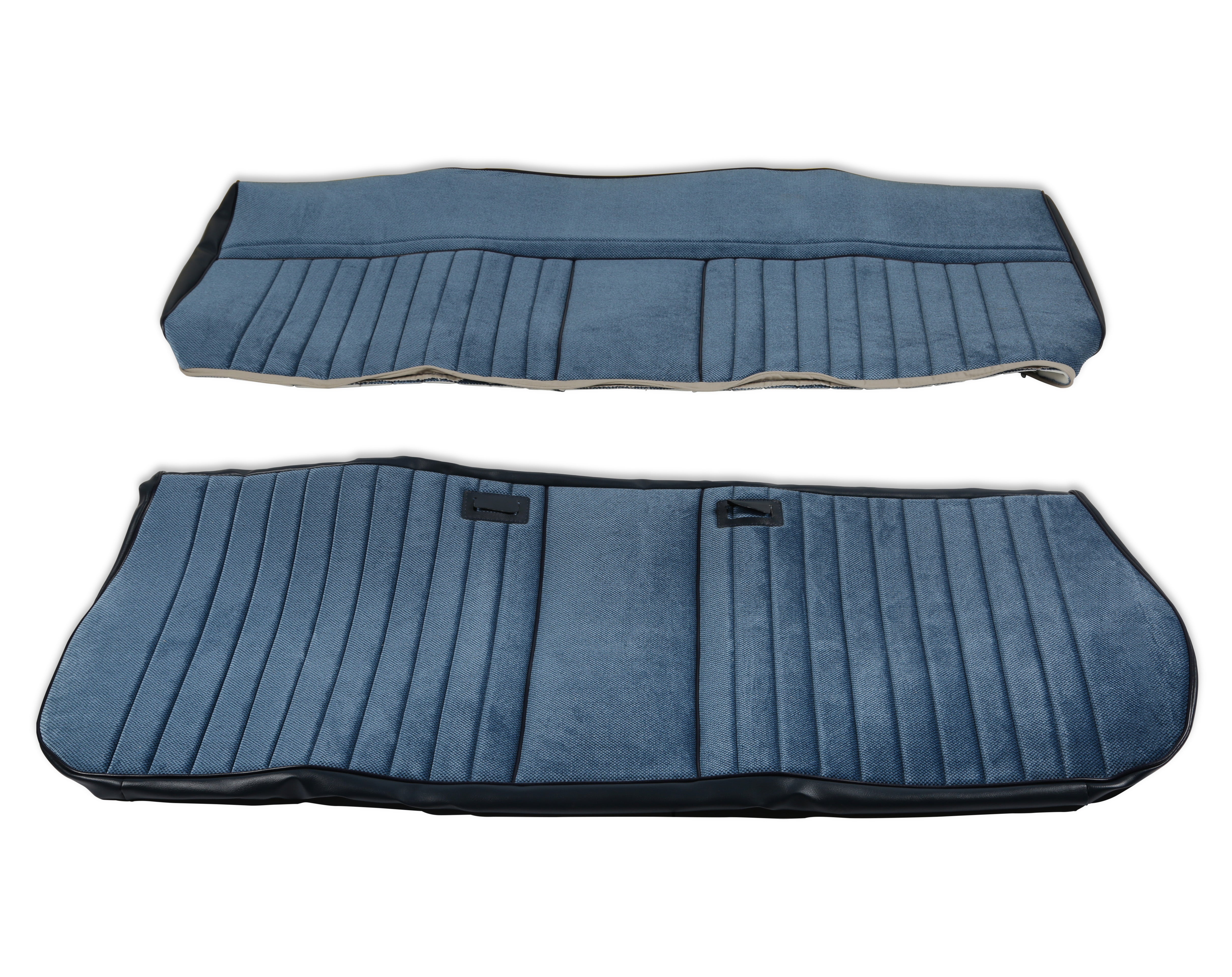 BROTHERS C/K Seat Upholstery Kit - Deluxe Pleat Cloth/Vinyl - Navy pn 05-322