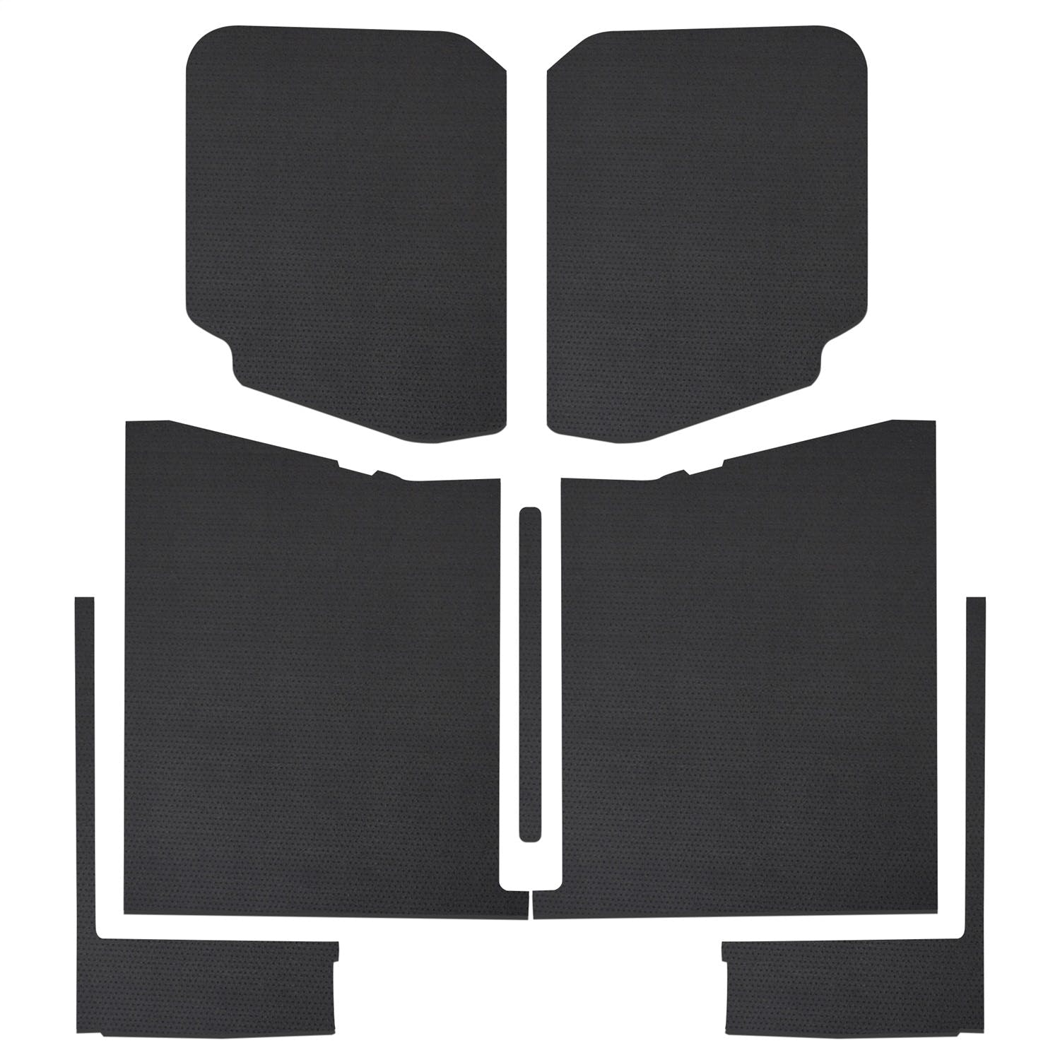 Design Engineering, Inc. 50187 Jeep® Gladiator Leather Look Headliner Complete Kit, Black (7-pc)