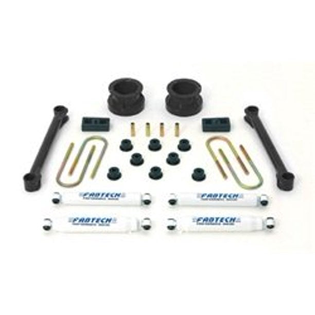 Fabtech FTS23004BK 3in. BASIC SYS W/STEALTH 94.5-01 DODGE 1500 4WD