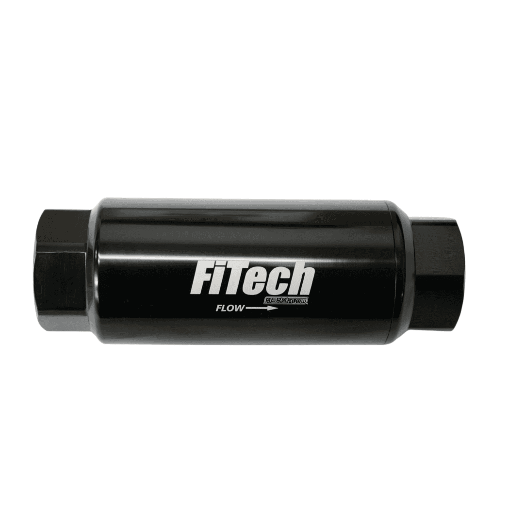 FiTech 55003 Go Fuel 100 Micron Fuel Filter / ORB-8 Inlet And Outlet / Mesh Filter Element