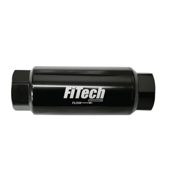FiTech 55002 Go Fuel 10 Micron Fuel Filter / ORB-8 Inlet And Outlet / Mesh Filter Element